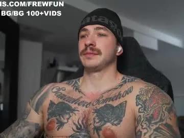 Chaturbate frewfun is Freechat frewfun — FIRST day back! Let's jave some fun! <3 #cum #pvt #muscle #tattoo #dom